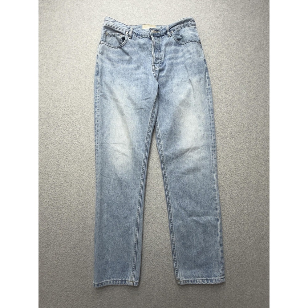 Everlane The 90s Cheeky Jean Womens 28R Blue Light Wash High Rise Straight Denim